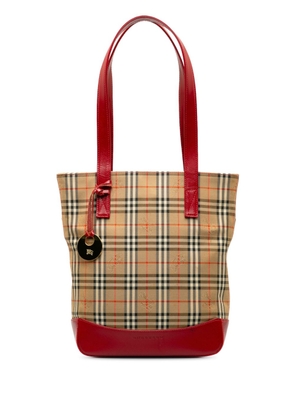 Burberry Pre-Owned Haymarket Check tote bag - Neutrals