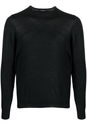 Tagliatore long-sleeve fine-knit jumper - Black