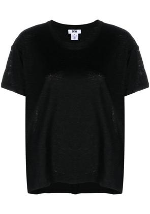 DKNY short-sleeve linen T-shirt - Black