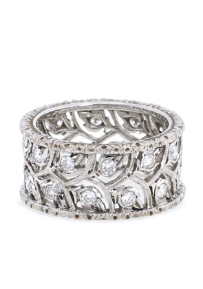 Buccellati 18kt white gold Eternelle Ramage diamond sleeve ring - Silver
