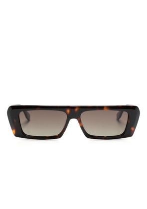 District Vision square-frame tinted sunglasses - Brown