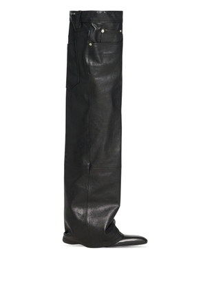 Balenciaga Falkon 105mm thigh-high leather boots - Black
