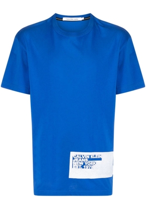 Calvin Klein Stencil Blocking logo-print T-shirt - Blue
