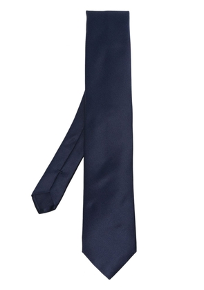 Corneliani satin-finish silk tie - Blue