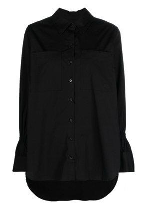 DKNY spread-collar button-up shirt - Black