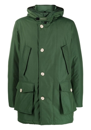 Woolrich hooded padded down coat - Green