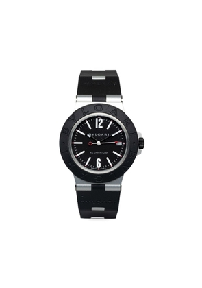 Bvlgari Pre-Owned 1990-2000s pre-owned Diagono 40mm - Black