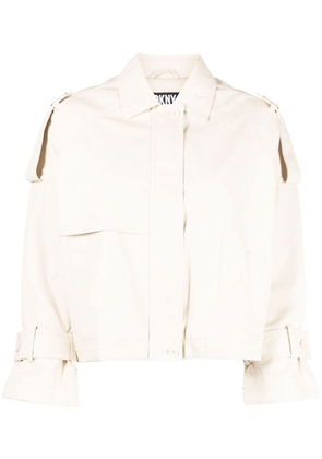 DKNY long-sleeved shirt jacket - Neutrals