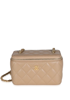 CHANEL Pre-Owned 2021-2023 small Pearl Crush vanity crossbody bag - Neutrals
