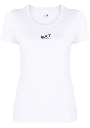Ea7 Emporio Armani logo-print short-sleeved T-shirt - White
