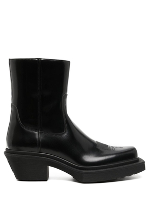 VETEMENTS polished-finish ankle boots - Black