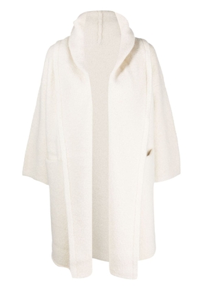 Lauren Manoogian alpaca wool-blend hooded coat - White
