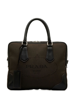 Prada Pre-Owned 2010-2015 Canapa two-way handbag - Brown