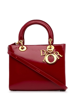 Christian Dior Pre-Owned 1997 Medium Patent Lady Dior satchel - Red