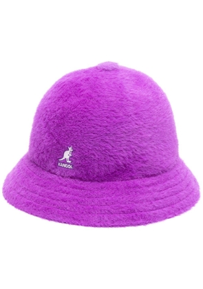 Facetasm embroidered-logo brushed bucket - Purple
