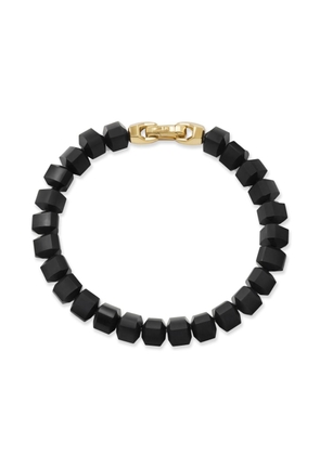 David Yurman 18kt yellow gold Spiritual Beads onyx bracelet - Black