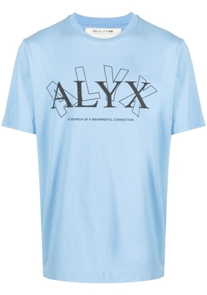 1017 ALYX 9SM logo-print short-sleeved T-shirt - Blue
