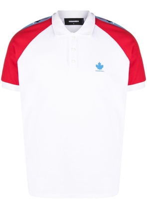 Dsquared2 embroidered-logo polo shirt - White