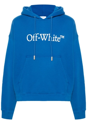 Off-White Big Bookish Skate cotton hoodie - Blue