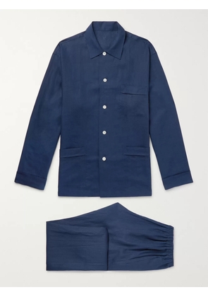 Anderson & Sheppard - Linen Pyjama Set - Men - Blue - S