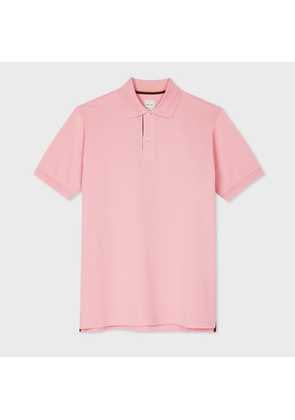 Paul Smith Light Pink 'Artist Stripe' Placket Polo Shirt
