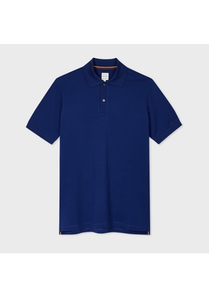 Paul Smith Cobalt Blue 'Artist Stripe' Placket Polo Shirt