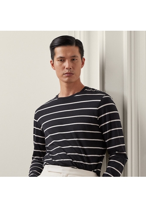 Striped Lisle Long-Sleeve T-Shirt