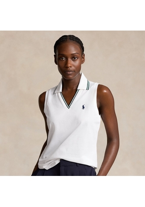Wimbledon Piqué Sleeveless Polo Shirt