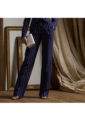 Stamford Striped Linen-Cotton Trouser
