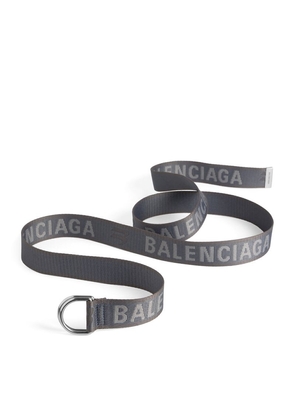 Balenciaga Logo D-Ring Belt