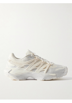 Salomon - XT PU.RE ADVANCED Rubber-Trimmed Mesh Sneakers - Men - White - UK 7