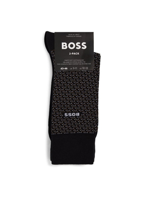 Boss Micro Pattern Socks (Pack Of 2)