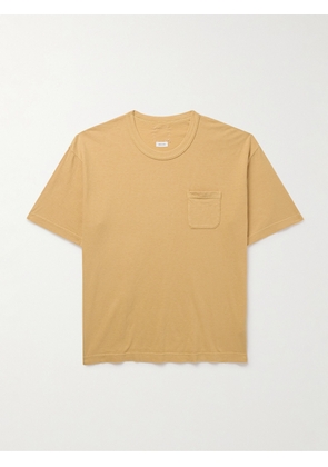 Visvim - Jumbo Garment-Dyed Cotton-Blend Jersey T-Shirt - Men - Yellow - 1
