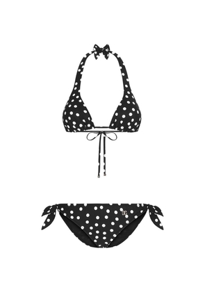 Dolce & Gabbana Polka-Dot Dg Logo Bikini