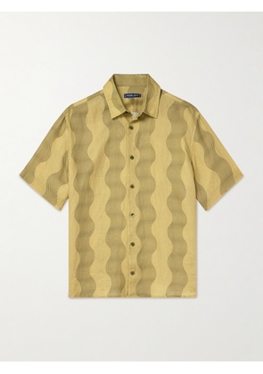 Frescobol Carioca - Castro Striped Linen Shirt - Men - Yellow - S