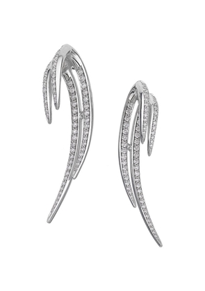 Shaun Leane White Gold And Diamond Armis Double Hook Earrings