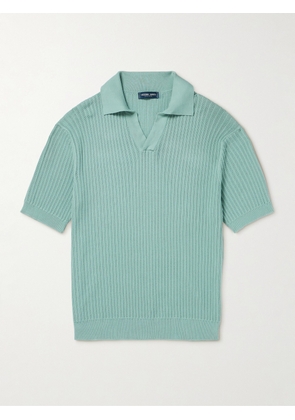 Frescobol Carioca - Rino Ribbed Cotton-Blend Polo Shirt - Men - Green - S
