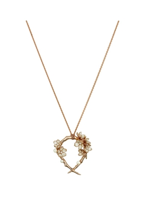 Shaun Leane Rose Gold Vermeil, Diamond And Pearl Pendant Necklace