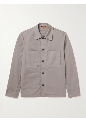 Barena - Garment-Dyed Cotton-Blend Gabardine Overshirt - Men - Gray - IT 46