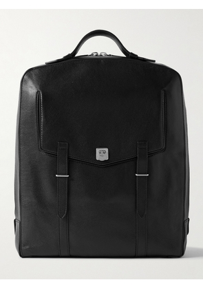 Métier - Rider Full-Grain Leather Backpack - Men - Black