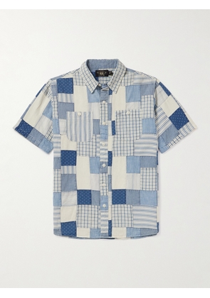 RRL - Farrell Patchwork Cotton Shirt - Men - Blue - S