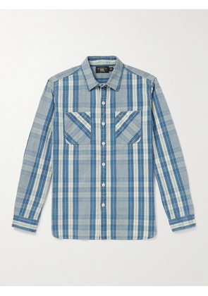 RRL - Farrell Checked Cotton Shirt - Men - Blue - XS
