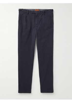 Barena - Straight-Leg Cotton-Blend Twill Trousers - Men - Blue - IT 44
