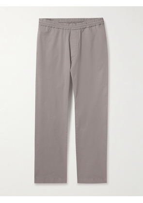 Barena - Tapered Garment-Dyed Cotton-Blend Gabardine Trousers - Men - Gray - IT 44
