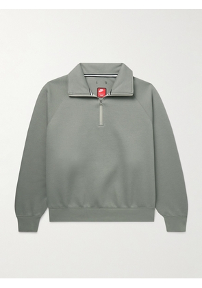 Nike - Reimagined Tech Fleece Half-Zip Sweatshirt - Men - Green - S