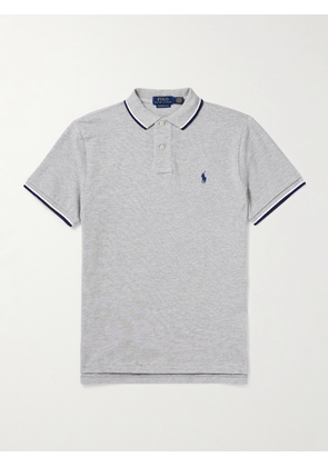 Polo Ralph Lauren - Slim-Fit Logo-Embroidered Cotton-Piqué Polo Shirt - Men - Gray - XS