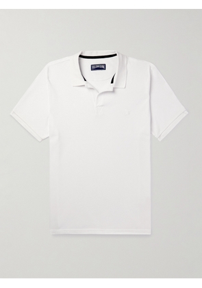 Vilebrequin - Logo-Embroidered Cotton-Piqué Polo Shirt - Men - White - S
