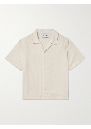FRAME - Camp-Collar Cotton Shirt - Men - Neutrals - XS