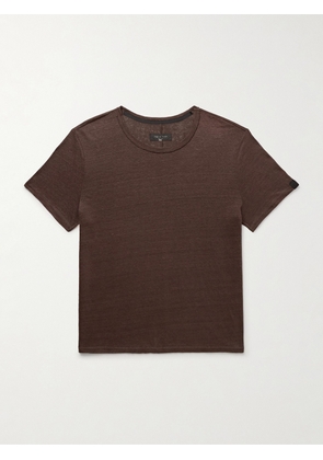 Rag & Bone - Classic Mercerised Linen T-Shirt - Men - Brown - XS
