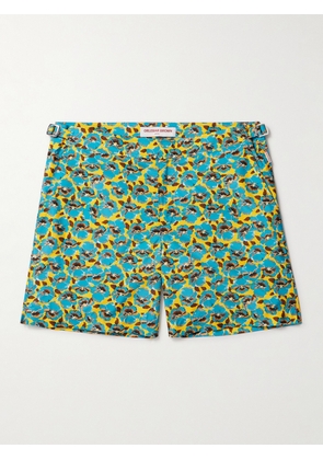 Orlebar Brown - Bulldog Slim-Fit Mid-Length Floral-Print Recycled Swim Shorts - Men - Green - UK/US 30